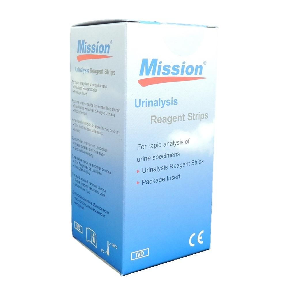 Mission Urinalysis Reagent Strips 100's