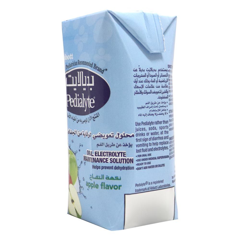 Pedialyte Electrolyte Tetra Pack Apple 200ml