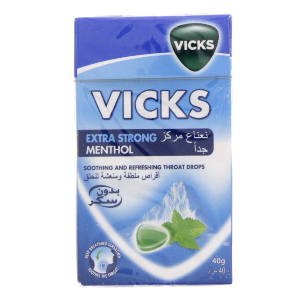 Vicks throat drops extra strong 40 g